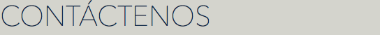 CONTÁCTENOS